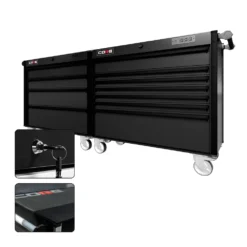 88 Series - 11 Drawers - Black Handles - Traditional Casters -Proslat Store CR88 DW 00239