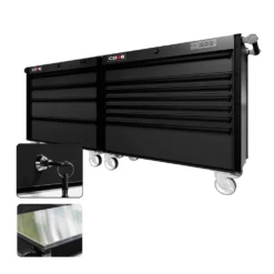 88 Series - 11 Drawers - Black Handles - Traditional Casters -Proslat Store CR88 DW 00240