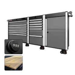 88 Series - 13 Drawers - Silver Handles - Foot Casters -Proslat Store CR88 SSL 00025