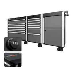 88 Series - 13 Drawers - Silver Handles - Foot Casters -Proslat Store CR88 SSL 00026