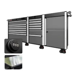 88 Series - 13 Drawers - Silver Handles - Foot Casters -Proslat Store CR88 SSL 00027