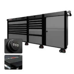 88 Series - 13 Drawers - Black Handles - Foot Casters -Proslat Store CR88 SSL 00032