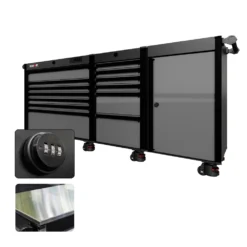 88 Series - 13 Drawers - Black Handles - Foot Casters -Proslat Store CR88 SSL 00033