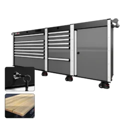 88 Series - 13 Drawers - Silver Handles - Foot Casters -Proslat Store CR88 SSL 00037