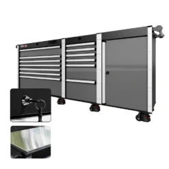 88 Series - 13 Drawers - Silver Handles - Foot Casters -Proslat Store CR88 SSL 00039