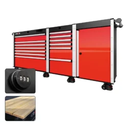 88 Series - 13 Drawers - Silver Handles - Foot Casters -Proslat Store CR88 SSL 00169