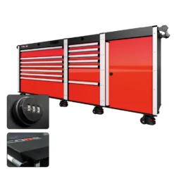 88 Series - 13 Drawers - Silver Handles - Foot Casters -Proslat Store CR88 SSL 00170