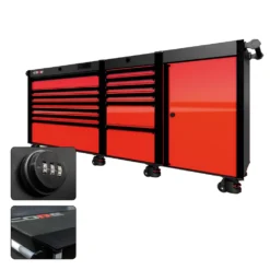 88 Series - 13 Drawers - Black Handles - Foot Casters -Proslat Store CR88 SSL 00176