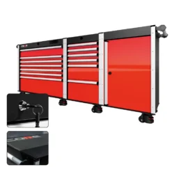 88 Series - 13 Drawers - Silver Handles - Foot Casters -Proslat Store CR88 SSL 00182