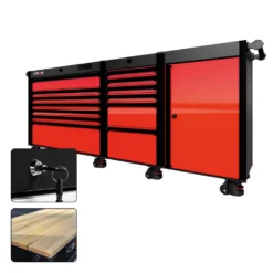 88 Series - 13 Drawers - Black Handles - Foot Casters -Proslat Store CR88 SSL 00187