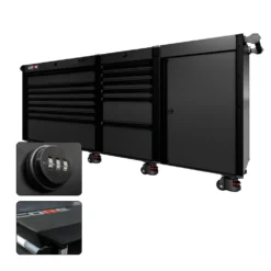 88 Series - 13 Drawers - Black Handles - Foot Casters -Proslat Store CR88 SSL 00224