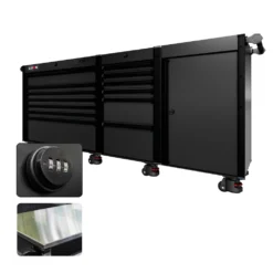 88 Series - 13 Drawers - Black Handles - Foot Casters -Proslat Store CR88 SSL 00225