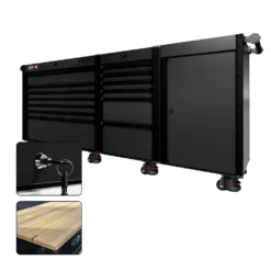 88 Series - 13 Drawers - Black Handles - Foot Casters -Proslat Store CR88 SSL 00235