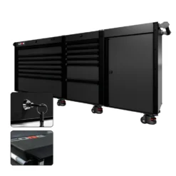 88 Series - 13 Drawers - Black Handles - Foot Casters -Proslat Store CR88 SSL 00236