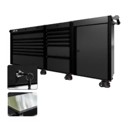 88 Series - 13 Drawers - Black Handles - Foot Casters -Proslat Store CR88 SSL 00237