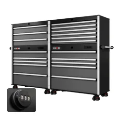 88 Series - 19 Drawers - Silver Handles - Foot Casters -Proslat Store CR88 TDB 00009