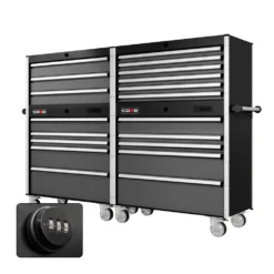 88 Series - 19 Drawers - Silver Handles - Traditional Casters -Proslat Store CR88 TDB 00010