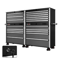 88 Series - 19 Drawers - Silver Handles - Foot Casters -Proslat Store CR88 TDB 00013