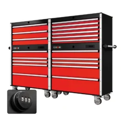 88 Series - 19 Drawers - Silver Handles - Traditional Casters -Proslat Store CR88 TDB 00058