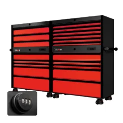 88 Series - 19 Drawers - Black Handles - Foot Casters -Proslat Store CR88 TDB 00059