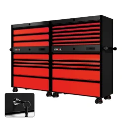 88 Series - 19 Drawers - Black Handles - Foot Casters -Proslat Store CR88 TDB 00063