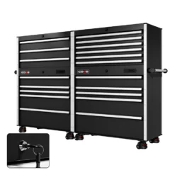 88 Series - 19 Drawers - Silver Handles - Foot Casters -Proslat Store CR88 TDB 00077