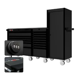 88 Series - 13 Drawers With Tall Locker - Black Handles - Traditional Casters -Proslat Store CR88 TSL 00227 04742bf8 585f 4dd0 ad41 5d5fe92e90a1