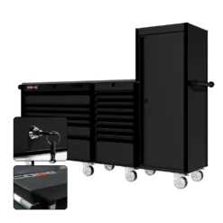 88 Series - 13 Drawers With Tall Locker - Black Handles - Traditional Casters -Proslat Store CR88 TSL 00239 d9c932da ed52 4f97 8f18 f25f8c7084fc