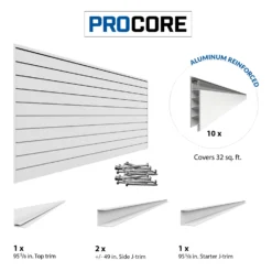 PROCORE Slatwall Mini Bundle -Proslat Store Consist 32 Procore White EN 24aed182 0701 475f 96da 074da501f43d