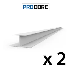 8 Ft. PROCORE PVC H Trim Pack -Proslat Store Procore H trim 2x 5292e2bf e97f 453f 9228 68fc4c45e409