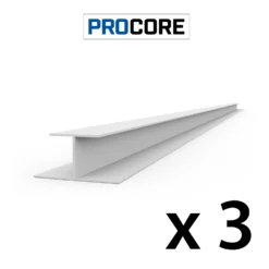 8 Ft. PROCORE PVC H Trim Pack -Proslat Store Procore H trim 3x cec353e2 cbd7 4831 9051 bdff9e471f95