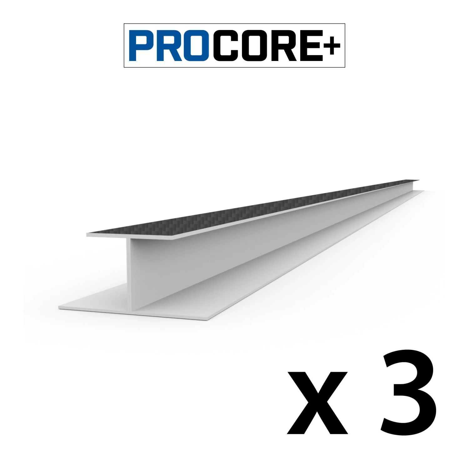 8 Ft. PROCORE+ Black Carbon Fiber PVC H-Trim Pack 5 8 Ft. PROCORE+ Black Carbon Fiber PVC H-Trim Pack - Image 3