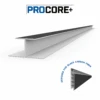 8 Ft. PROCORE+ Black Carbon Fiber PVC H-Trim Pack -Proslat Store Procore PLUS black H trim EN