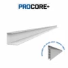 8 Ft. PROCORE+ Silver Carbon Fiber PVC Side Trim Pack -Proslat Store Procore PLUS silver side trim EN