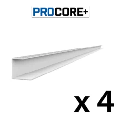 8 Ft. PROCORE+ Silver Carbon Fiber PVC Side Trim Pack -Proslat Store Procore PLUS silver side trim x4 58ec9251 e481 47b9 94a9 0661e5493f2d