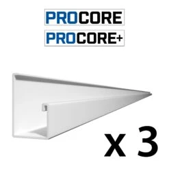 8 Ft. PROCORE+ PVC Starter Trim Pack -Proslat Store Procore PLUS starterX3 94f23a2f f63c 4cc5 a8ab baafea6ad316