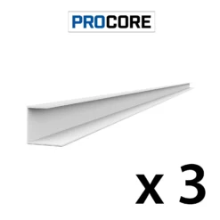 8 Ft. PROCORE PVC J Trim Pack -Proslat Store Procore side trim 3x 23efe280 92cb 4e12 ab15 d1bc49560c11