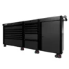 88 Series - 13 Drawers - Black Handles - Foot Casters
