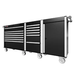 88 Series - 13 Drawers - Silver Handles - Traditional Casters