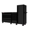 88 Series - 13 Drawers With Tall Locker - Black Handles - Foot Casters -Proslat Store SERIE88NO4BLACK BLK STAINLESS FOOTCAST 3cd0d99a 472d 4eb6 b68c cc7dcf9b2f2d