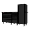 88 Series - 13 Drawers With Tall Locker - Black Handles - Traditional Casters 2 88 Series - 13 Drawers With Tall Locker - Black Handles - Traditional Casters -Proslat Store SERIE88NO4BLACK BLK STAINLESS WEELS 7e648d99 ee8b 43a8 ad3b c834e8246a6c