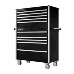 44 Series - 10 Drawers - Silver Handles - Traditional Casters