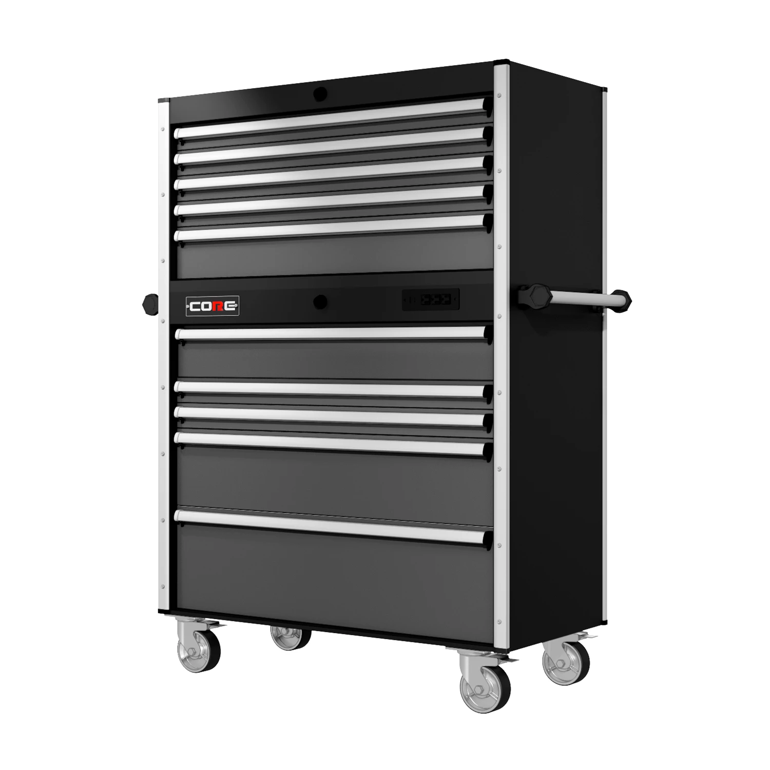 44 Series - 10 Drawers - Silver Handles - Traditional Casters 4 44 Series - 10 Drawers - Silver Handles - Traditional Casters - Image 2