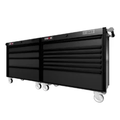 88 Series - 11 Drawers - Black Handles - Traditional Casters