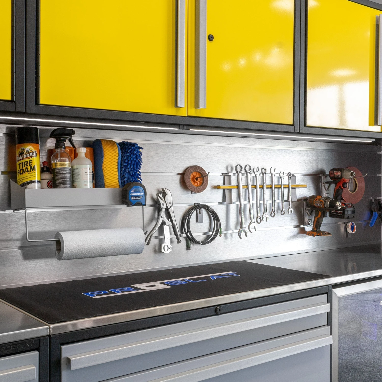 Aluminum Back Splash 60" - Live Edge Work Surface 5 Aluminum Back Splash 60" - Live Edge Work Surface - Image 3