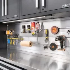 40 Inch Aluminum Slatwall Backsplash 10 40 Inch Aluminum Slatwall Backsplash -Proslat Store backsplash d