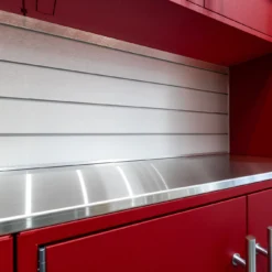 60 Inch Aluminum Slatwall Backsplash -Proslat Store backsplash e