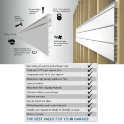 4 X 8 Ft. PVC Slatwall -Proslat Store pvc slatwall info