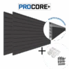 PROCORE+ Black Carbon Fiber Slatwall Ultimate Bundle -Proslat Store xxxxxK A