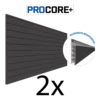 4 Ft. X 8 Ft. PROCORE+ Black Carbon Fiber PVC Slatwall – 2 Pack 64 Sq Ft -Proslat Store xxxxxK A 2pack 227b4c21 13c6 4ac0 bb1a f82969762b52
